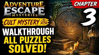 Adventure Escape Mysteries: Cult Mystery Chapter 3 FULL Walkthrough (All Puzzles Solved)