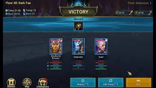 Raid Shadow Legend RSL Rotation 3 Dark Fae Normal Doom Tower level 40 9