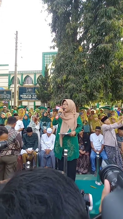 Ucapan Terimakasih Umi Azizah didepan Para Pendukung (Pendaftaran Bakal Calon Bupati Tegal) #shorts
