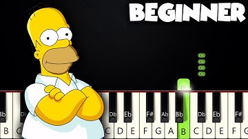 The Simpsons Theme | BEGINNER PIANO TUTORIAL + SHEET MUSIC by Betacustic