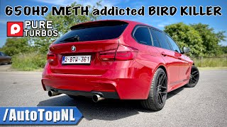 650HP Pure Turbos BMW 340i F31 is a METH ADDICTED BIRD KILLER on the AUTOBAHN! Review by AutoTopNL