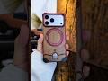 iPhone 17 Pro Men's Luxury Walnut Wood Grain Armor Case, Effortless Opening and Closing.