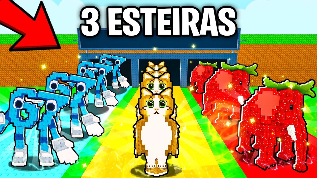DESAFIO $0 ao 1 TRILHÃO com 3 ESTEIRAS no Roube um Brainrot!