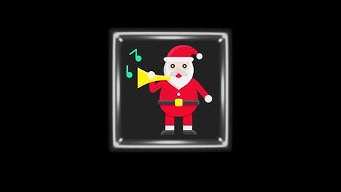 Santa Horn Circle Icon Loop Animation V6 | Motion Graphics template - Envato elements
