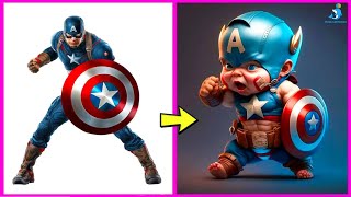 Superheros Characters In Real Life As Baby