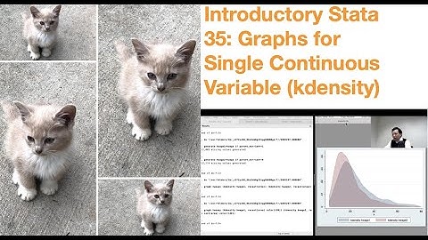 Introductory Stata 35: Graphs For Single Continuous Variable (Density Plots)