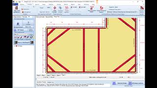 Diaphragm Wall with Struts   3D Model Design