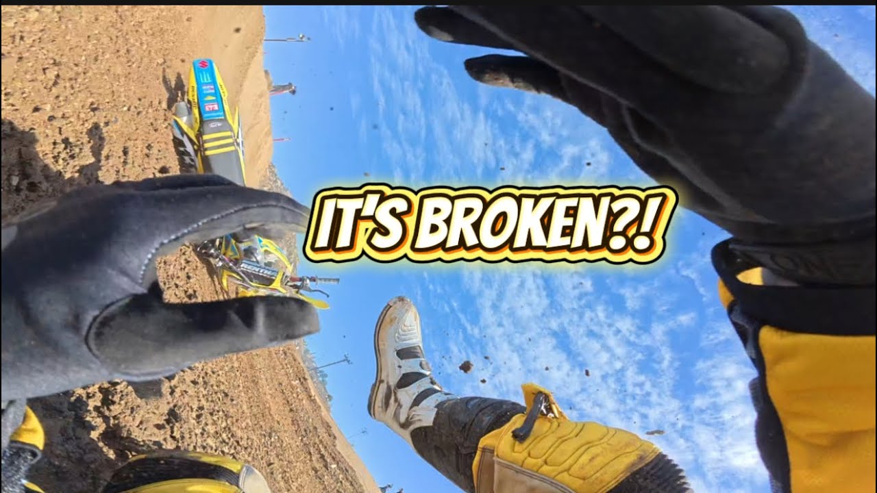 Моя первая сломанная кость на мотокроссе