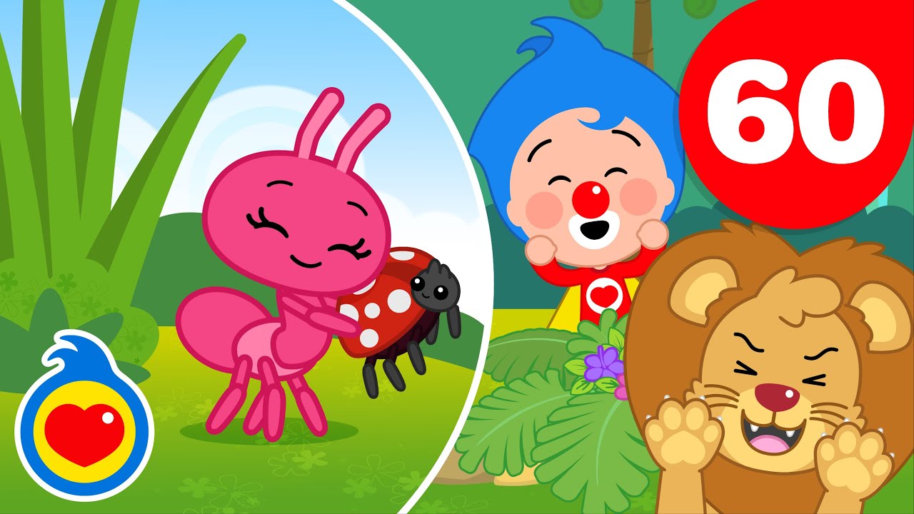 Десять муравьище, И иду искать льва, Корова лола | Песни О Животных (60 минут) | Плим Плим