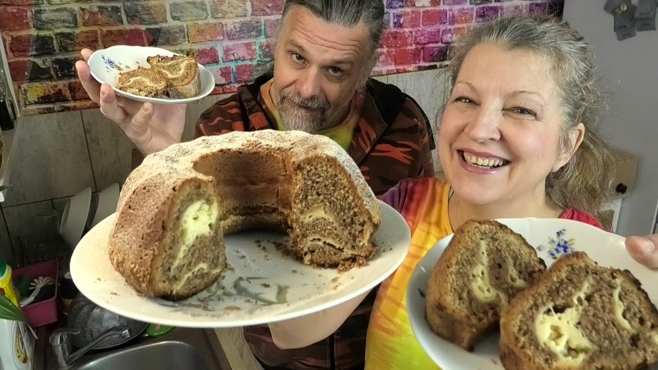 OŘECHOVÁ BÁBOVKA s tvarohem - druhý pokus - jak se povedla tentokrát?