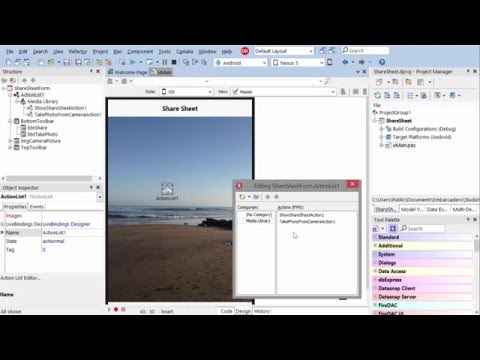 Delphi: Taking and Sharing Pictures and Text (iOS and Android)