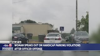 Police officer parks in handicap spot, sheds light on common violation