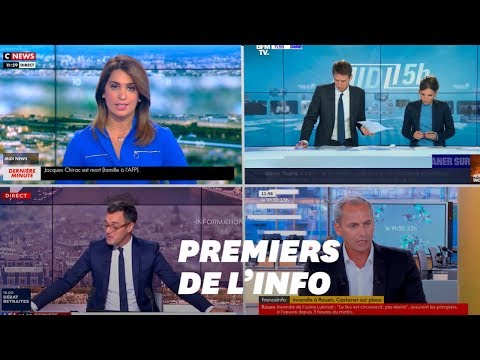 Le branle-bas de combat sur les chaînes TV pour annoncer la mort de Chirac