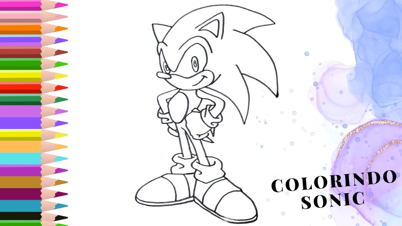 COLORINDO SONIC - Colorir Desenhos para Crianças em Português Sonic ...