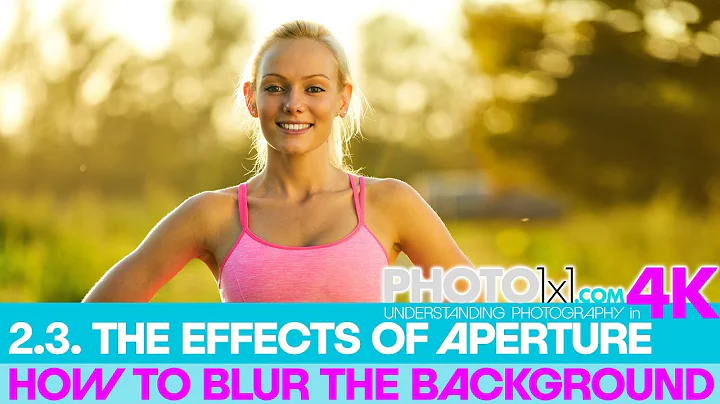 2.3. APERTURE and its EFFECTS PartIII - how to blur the background in portrait photography