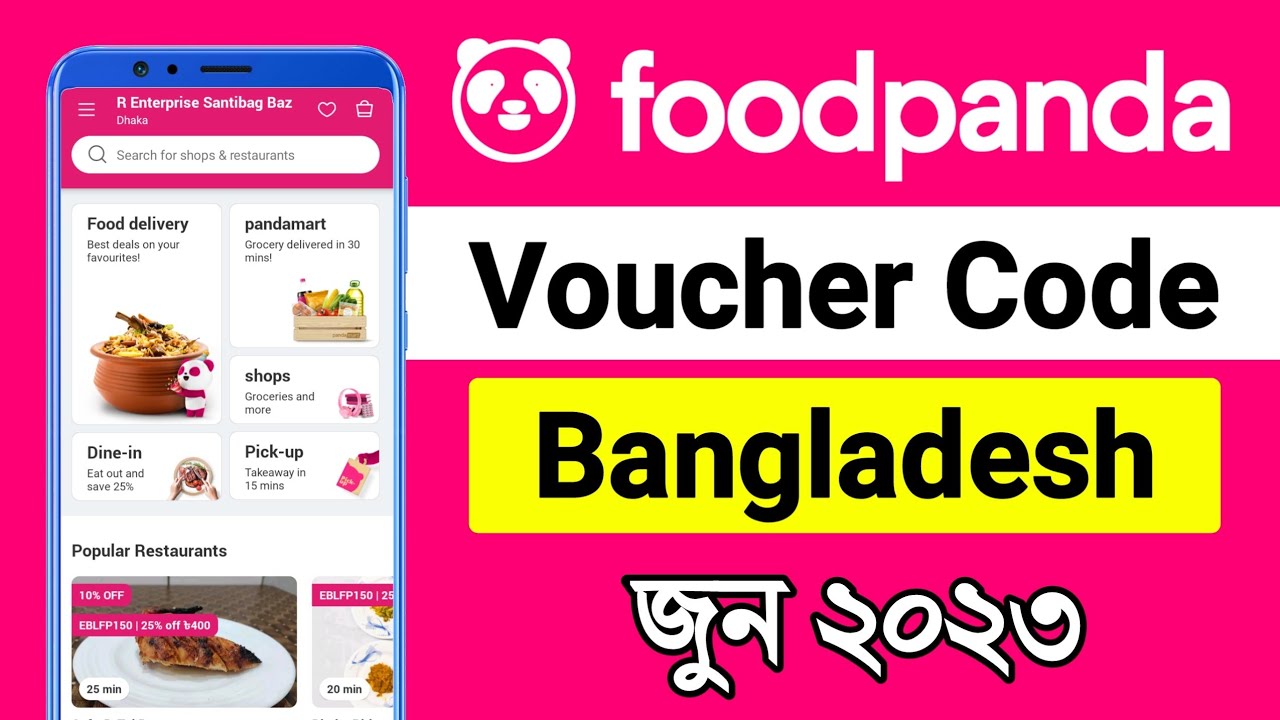 Foodpanda voucher code Bangladesh June 2023 foodpanda voucher code