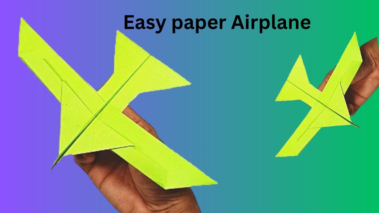 Easy Origami Airplane How To Make A Paper Airplane from A4 paper DIY ...