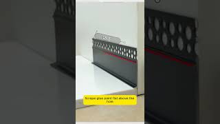 Modern Hidden Skirting Board Design | Aluminum Plaster Skirting Profile Solution #InteriorDesinging
