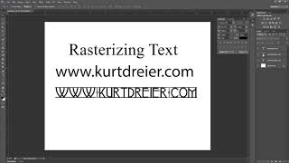 Rasterizing Text Why and How