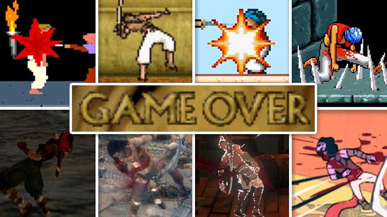 Evolution Of Prince of Persia Games Death Animations & Game Over Screens (1989 - 2024)