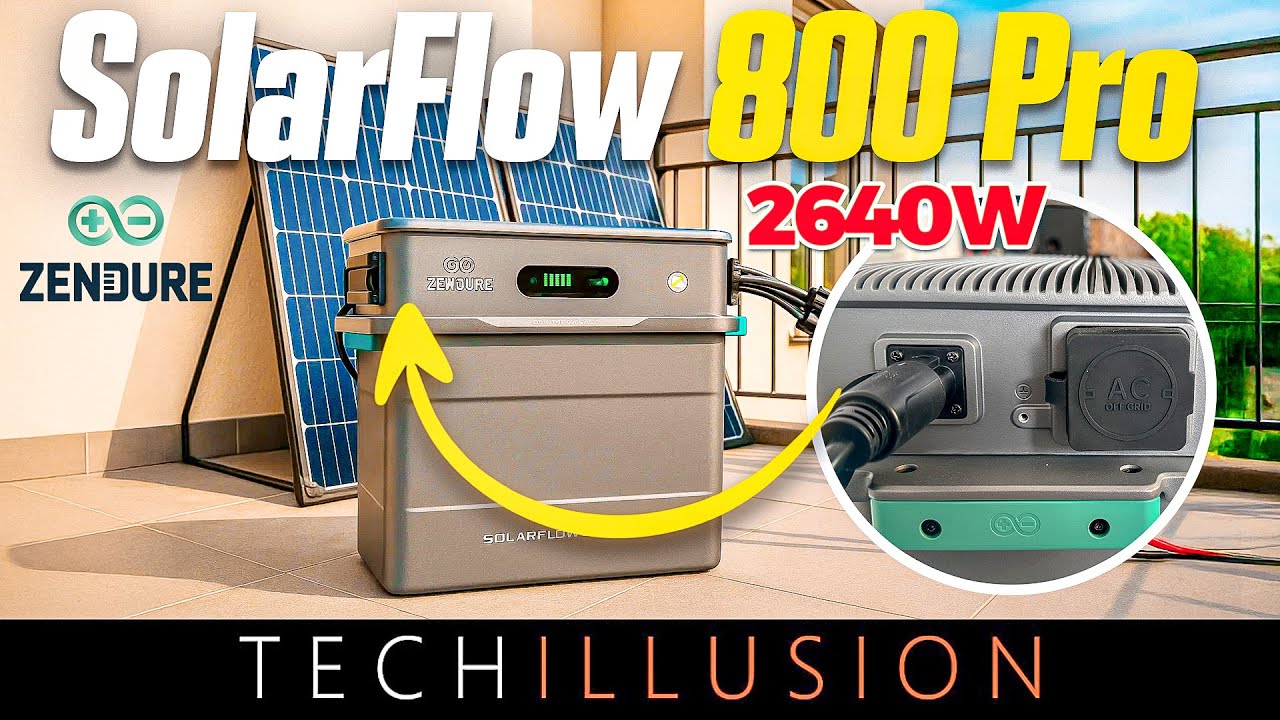 🔥Das NEUSTE & BESTE Balkonkraftwerk SolarFlow 800 Pro von ZENDURE mit 4 MPPT & Ki?!😱 Review & Test
