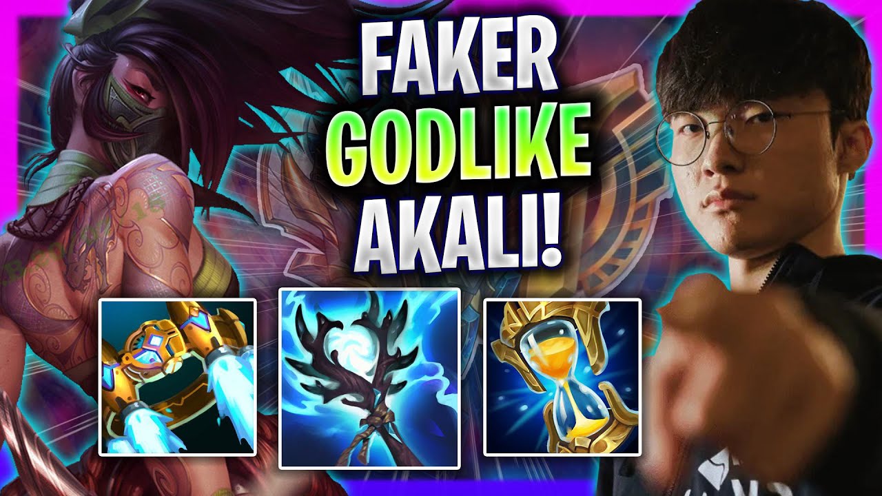FAKER GODLIKE AKALI IN THE NEW SEASON! - T1 Faker Plays Akali Mid vs ...