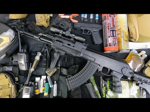 AK４７タクティカルHC Airsoft Rifle AK-47 , Glock 19, Emergency & Tactical Gear! Radios