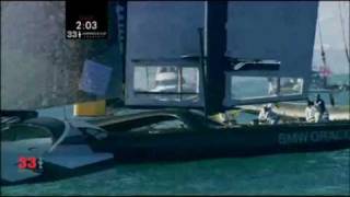 33e America's cup - First race start sequence