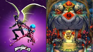 Miraculous Ladybug & Cat Noi‪r 🐞COSMO BUG VS Temple Run 2 👨‍🚀 NEW YEARS SAVINGS! screenshot 2