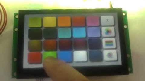 STONE Intelligent TFT LCD Display&Command Solution - Application 2 -  Light Control Panel