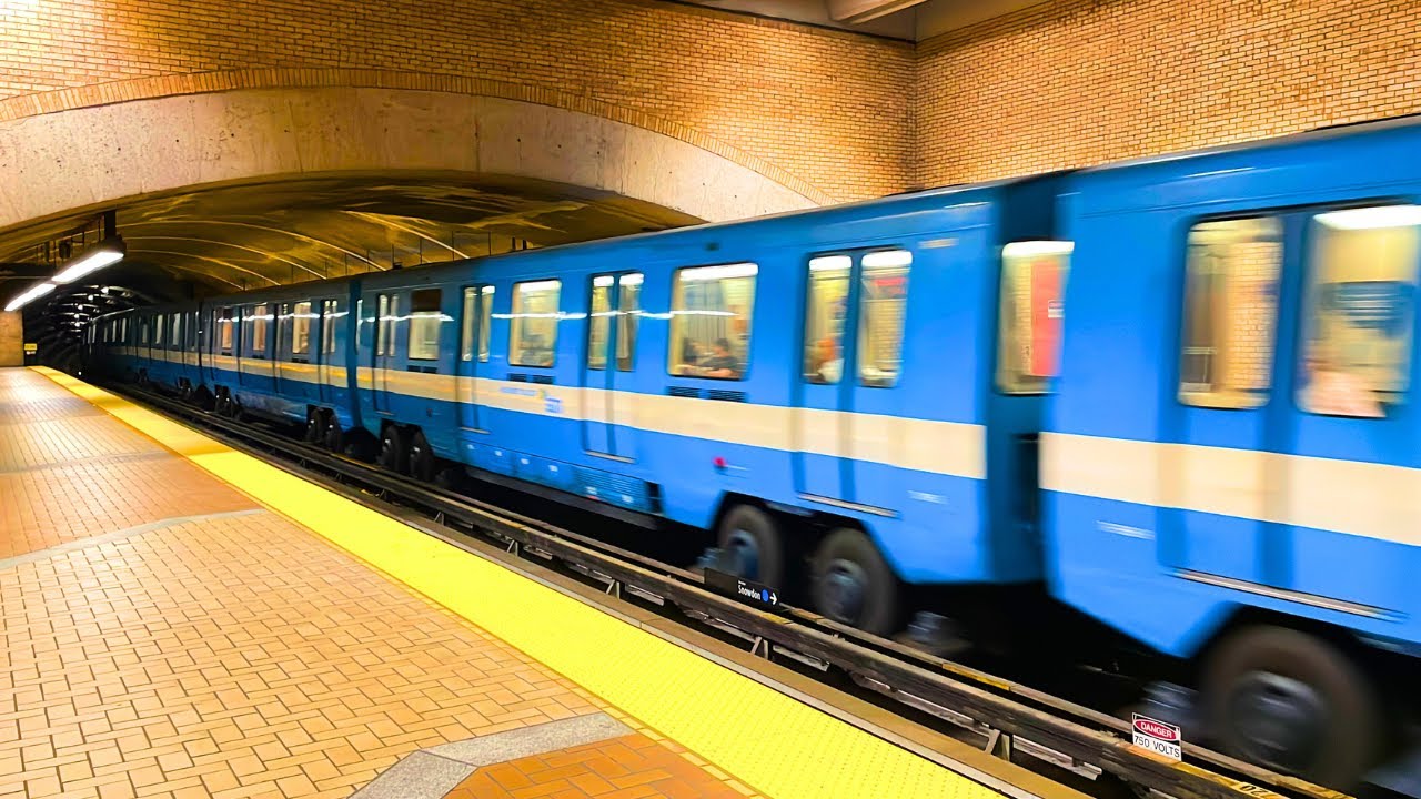 [Montreal metro] Ride from De Castelnau to Côte-Vertu including outside views 🔵🟠