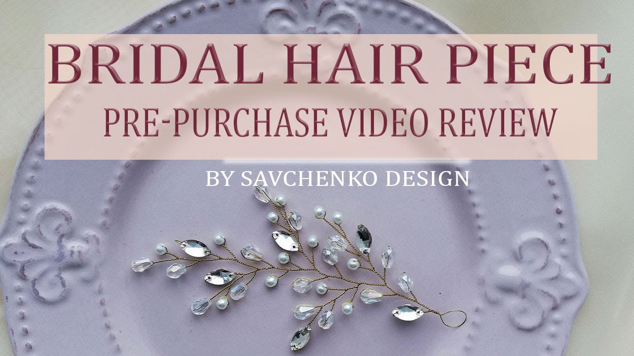 Review Bridal hair vine Wedding hair accessories, boho headpiece by savchenko Design