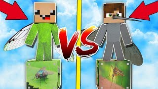 картинка: КОМАР ЛАКИ БЛОК VS МУХА ЛАКИ БЛОК! НУБ ПРОТИВ ПРО! ВЫЖИТЬ НА 1 БЛОКЕ! #81