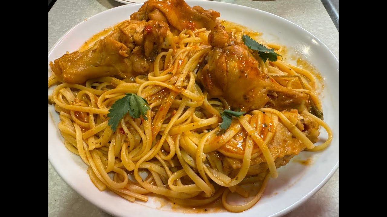 Спагетти с куриными крылышками 🇵🇷