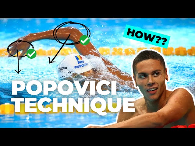 David Popovici PERFECT Freestyle Technique Explained!! class=