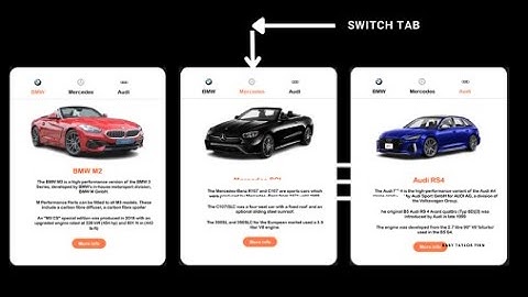 Make tab layout on website using html css and js /CSS Animation