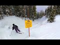 Skiing the steepest runs at snowbird