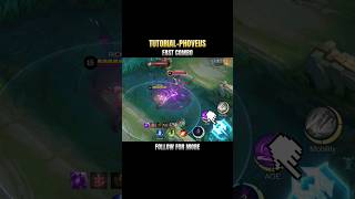Tutorial Phoveus Mobile Legends | Fast Combo #mobilelegends #mlbb #phoveus