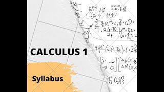 Calculus 1 Syllabus