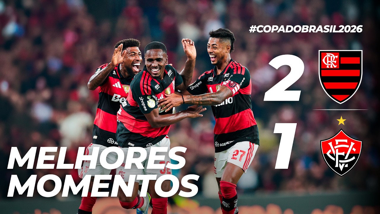 FLAMENGO 2 X 1 VITÓRIA | MELHORES MOMENTOS | COPA DO BRASIL (22/04/26 ...