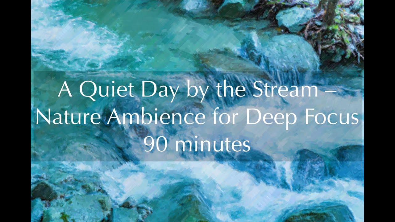 A Quiet Day by the Stream – Nature Ambience for Deep Focus (90 minutes)