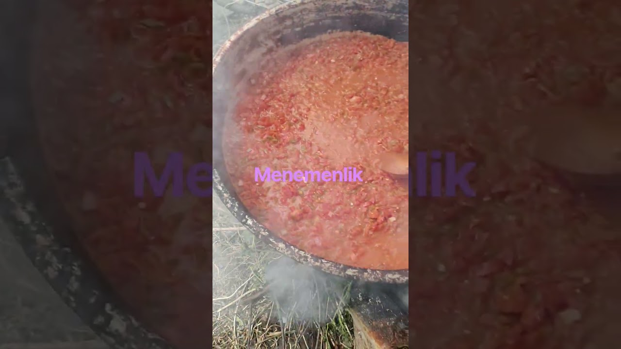Odun ateşinde menemen nasıl yapılır? 🍳 #yemek #tarif #asmr Odun ateşinde menemen nasıl yapılır? 🍳 #yemek #tarif #asmr