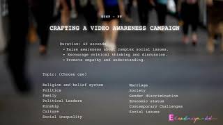 Crafting a Video Awareness Campaign │ Performance task │ UCSP