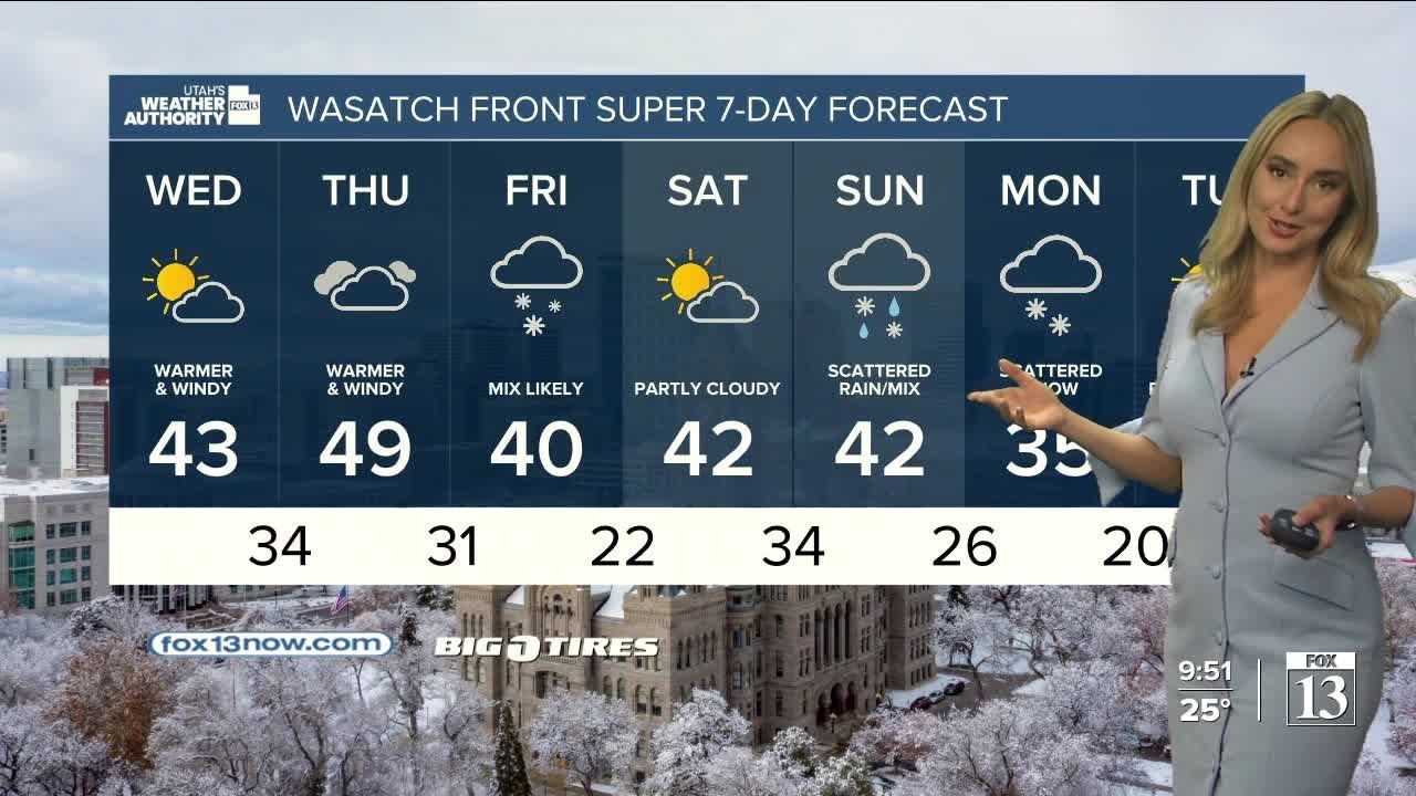 More snow in northern Utah later this week - Tuesday night forecast ...