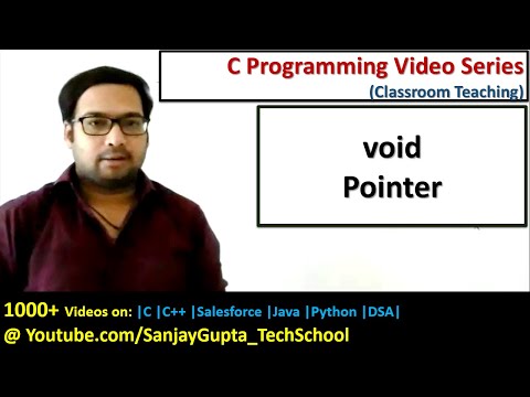 void pointer in C language | C programming video tutorials series