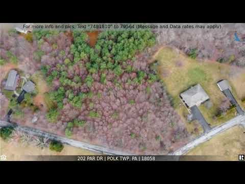 202 Par Dr, Polk Twp, PA home video tour