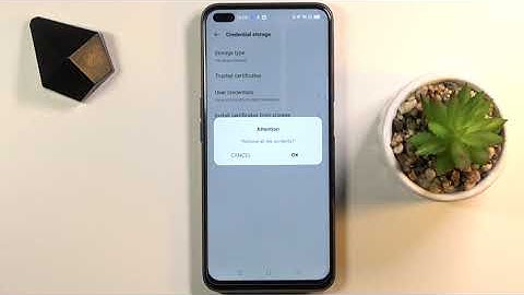 How to Clear Credentials on OPPO Reno4 Z– Remove All Credentials