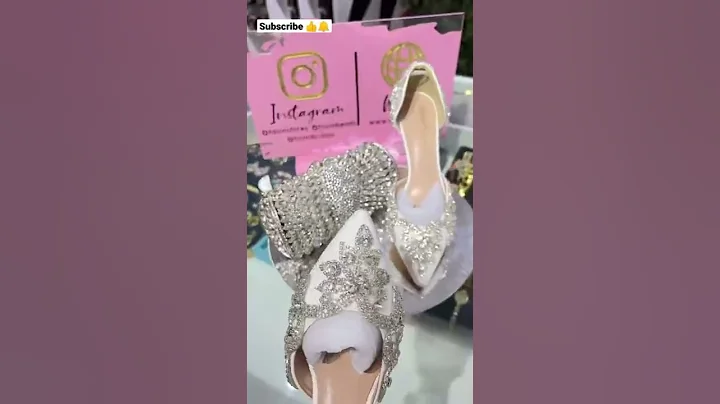 Sparkling White Bridal Sandal With 1 inch. heel⭐⭐ #shorts #heels #bridalshoes #trending #shoes #2022