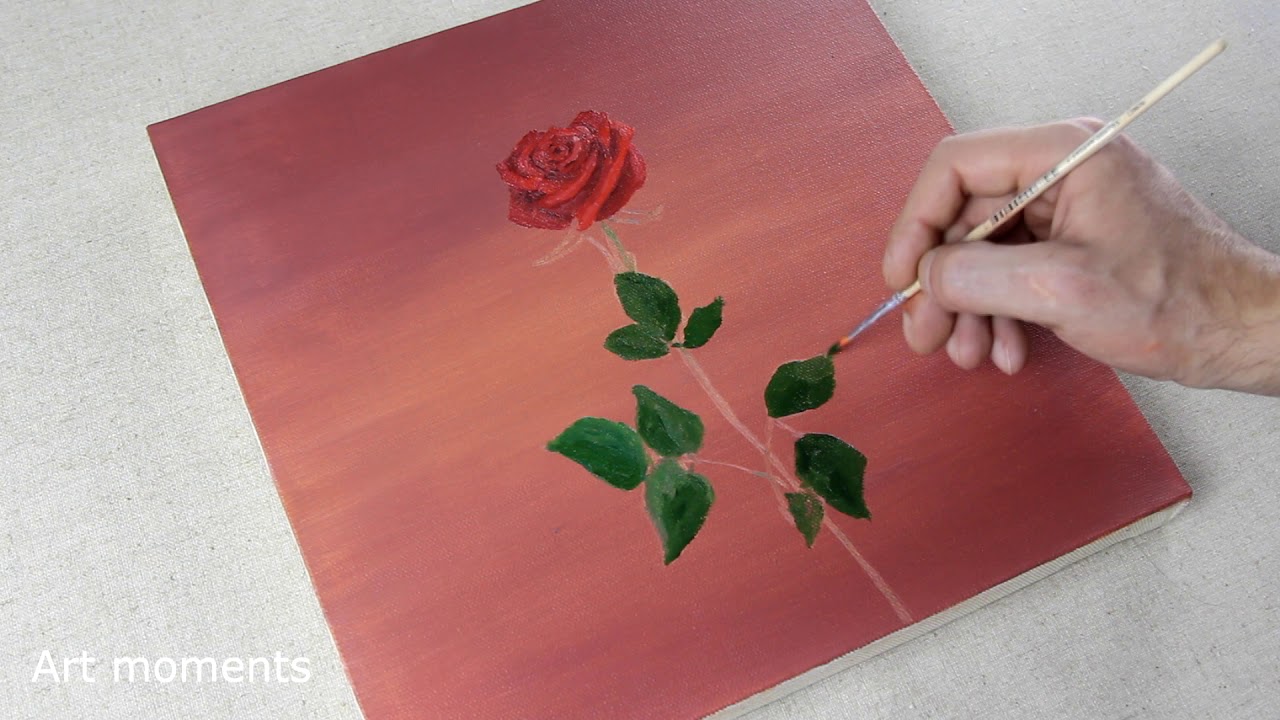 Art Challenge 4 Oil Painting Easy Art Rose Painting Roses Youtube