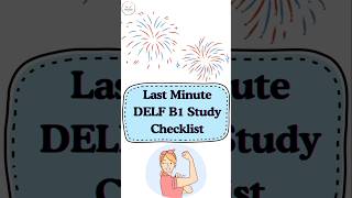 🚀 Last-Minute DELF B1 Revision Checklist! 📌 | Free DELF B1 Crash Course 🎯 | Ace Your Exam!  #delfb1